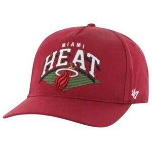 47 NBA Pomona Hitch Adjustable Hat (US, Alpha, One Size, Red, Miami Heat)
